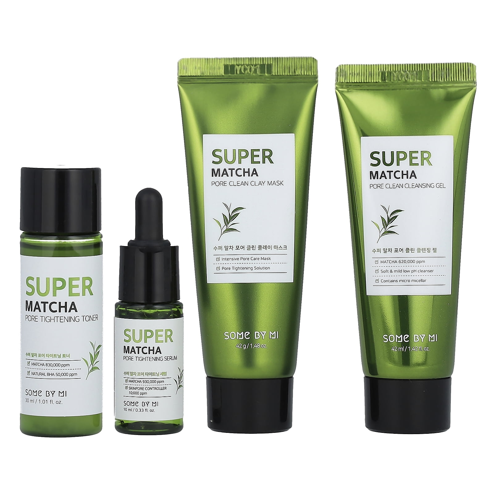 SOME-BY-MI-Super-Matcha-Pore-Care-Starter-Kit-Edition-4-Piece-Set_c0632e11-3961-46af-b766-2a9eb69c5eb9.9ca90a410d65dcb595adfb3f6bfc5184 مجموعة سوبر ماتشا للعناية بالمسام - 4 قطع - الصورة 1