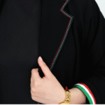 ⁦عباية العيد الوطني بتطريز العلم الكويتي⁩ - الصورة ⁦2⁩