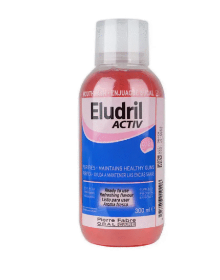 غسول الفم إيلودريل أكتيف 300 مل