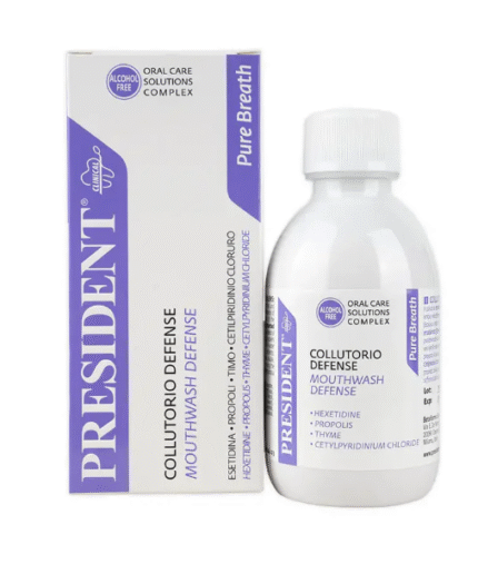 غسول الفم بريزيدنت ديفينس بيور بريث 200 مل