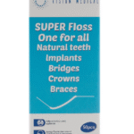 خيط تنظيف الأسنان الطبي سوبر فلوس الطبيعي من فيجن ميديكال - 50 قطعة